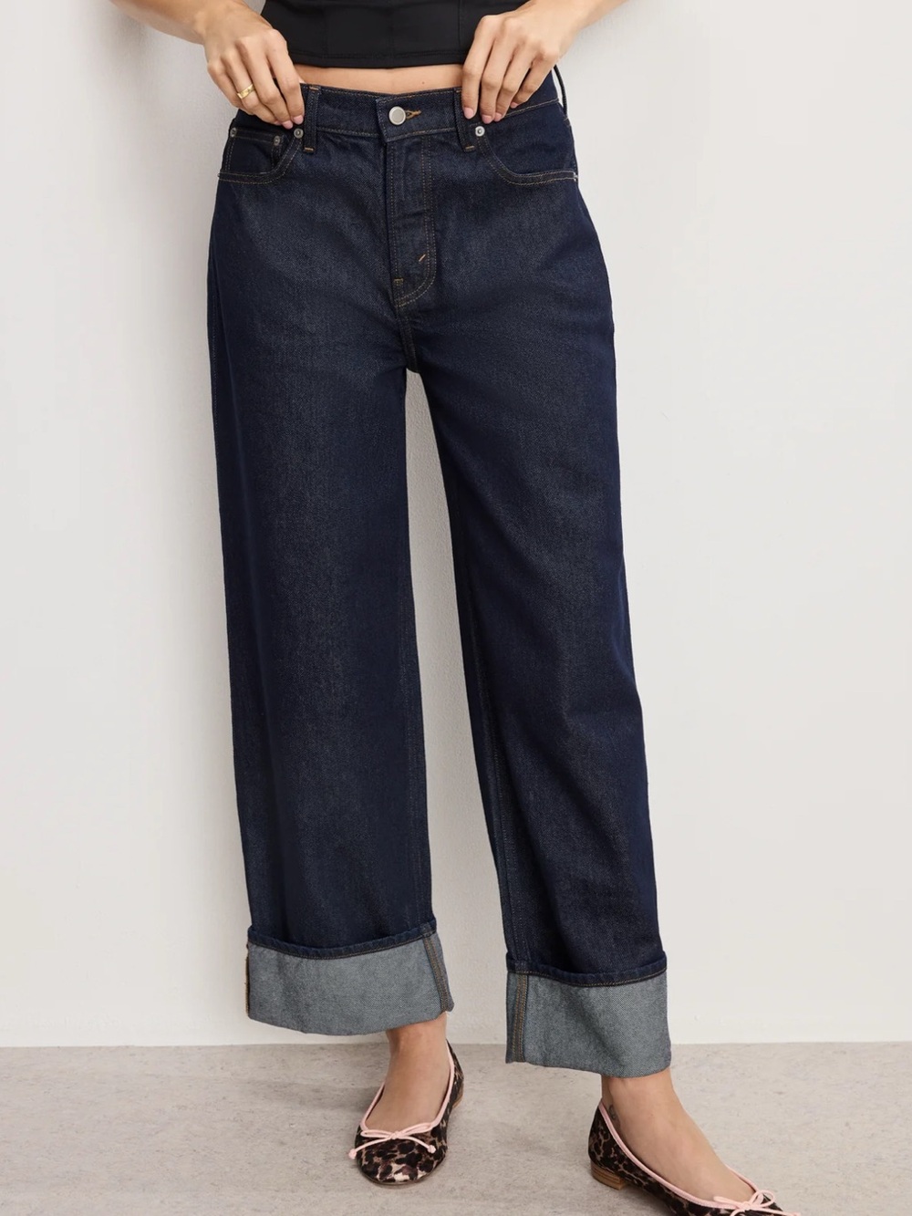 Good American Indigo Good Standard Baggy  Jeans